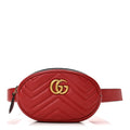 Calfskin Matelasse GG Marmont Belt Bag 85 34 Hibiscus Red