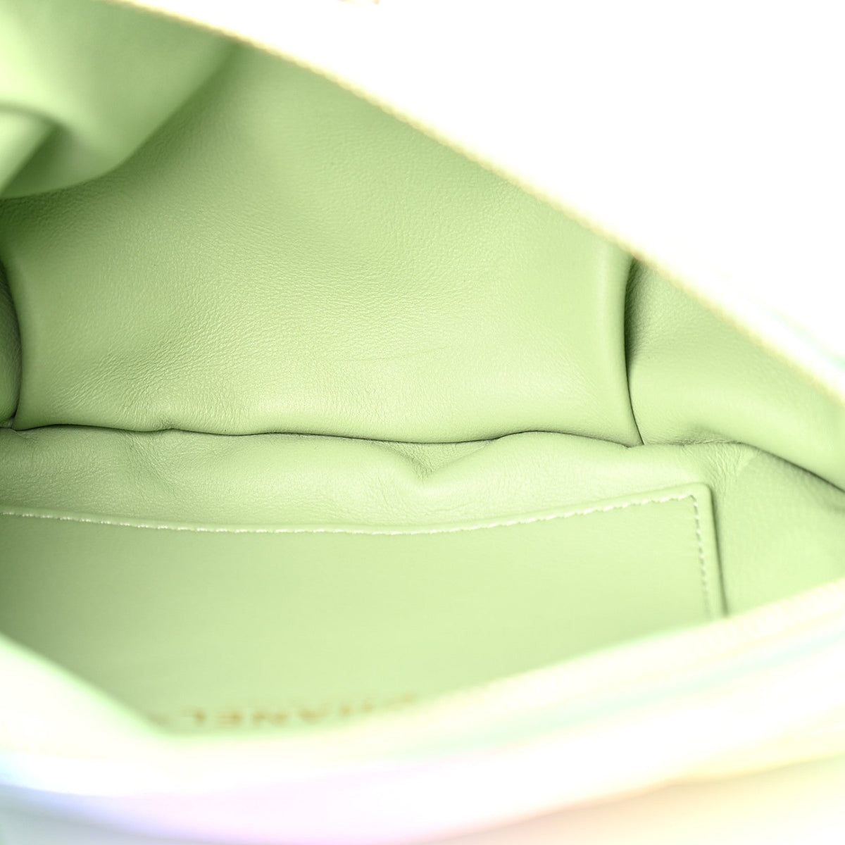Gradient Metallic Lambskin Quilted Walking Mood Waist Bag Fanny Pack Pink Purple Green