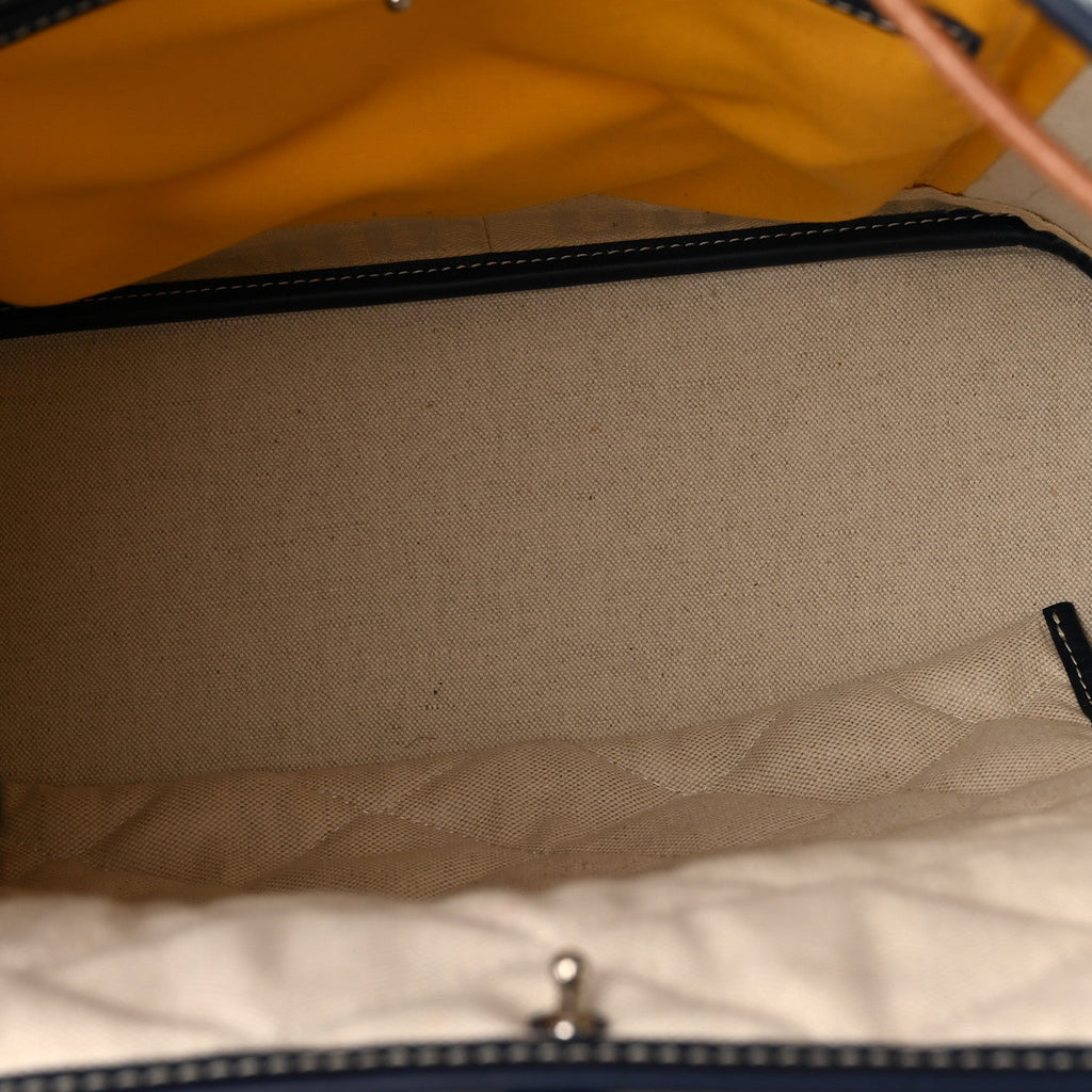 Goyardine Calfskin Alpin MM Backpack Navy