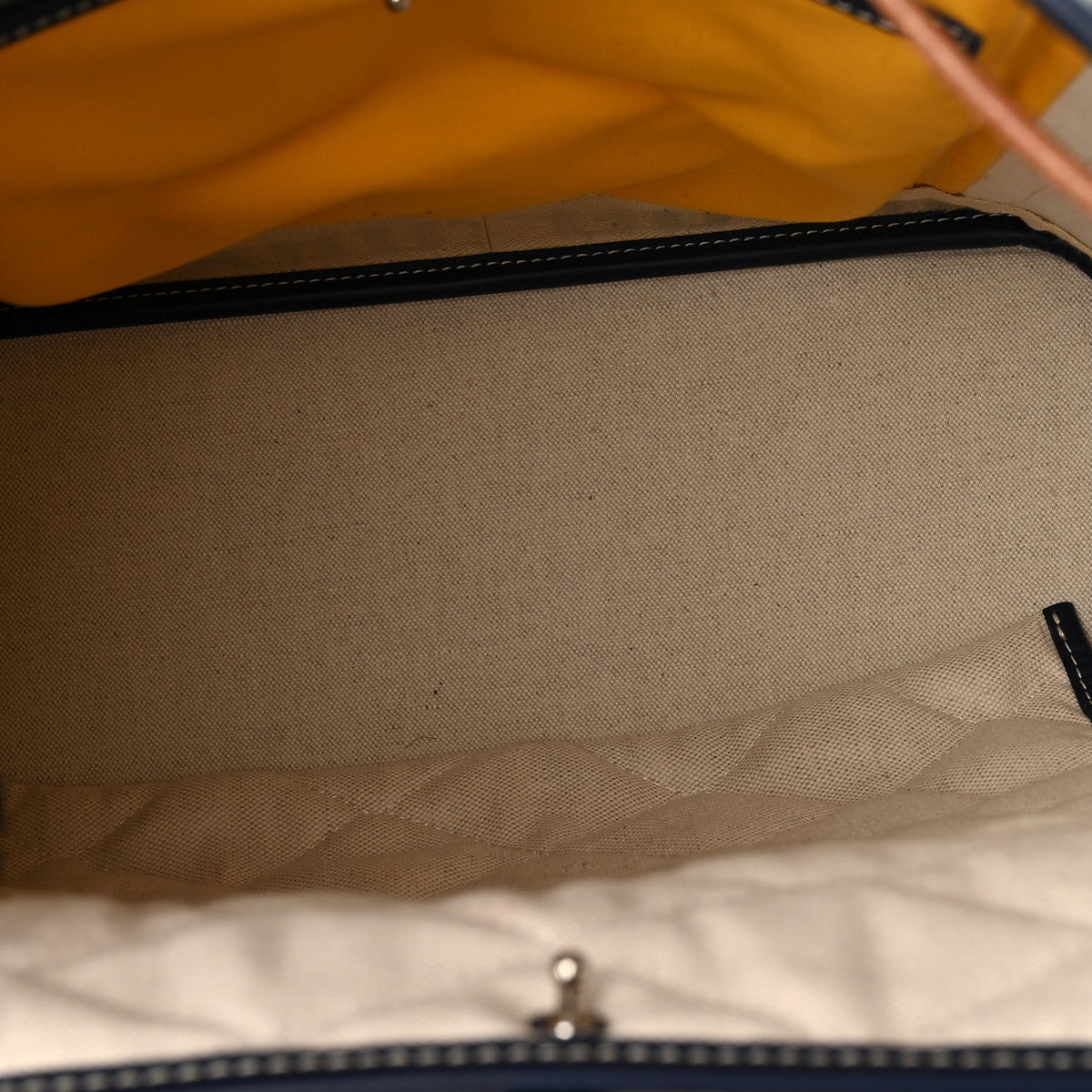 Goyardine Calfskin Alpin MM Backpack Navy