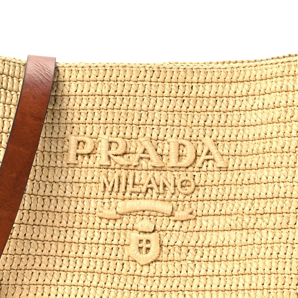 Crochet Vitello Secchiello Bucket Bag Naturale Brandy