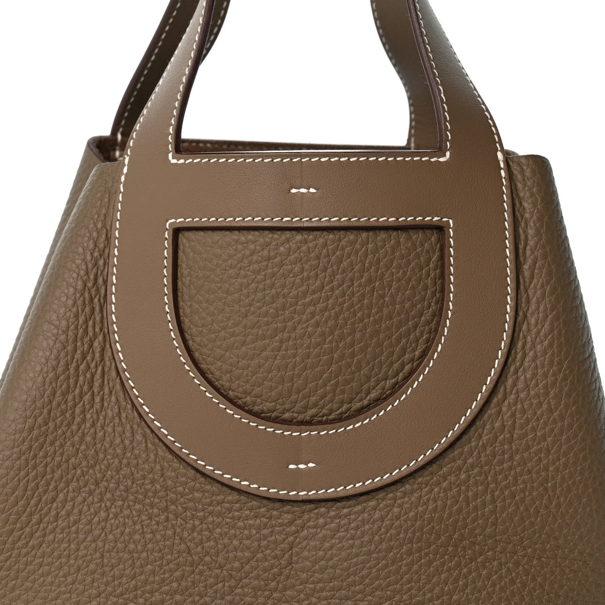 Taurillon Clemence Swift In-The-Loop 23 Bag Etoupe