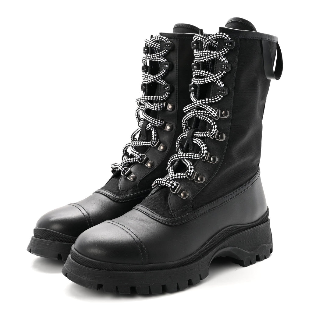 Vitello Montana Neoprene Combat Boots 36 Black