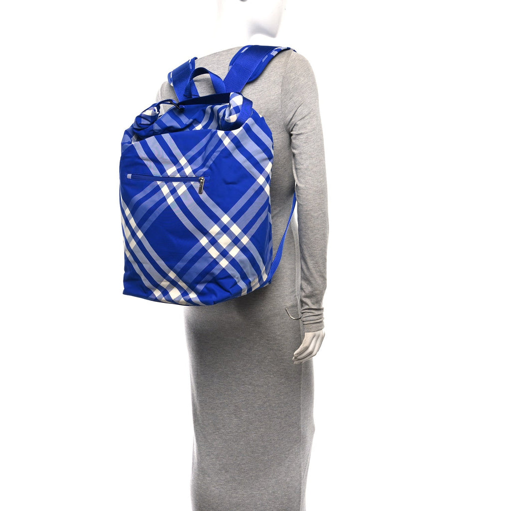 Nylon Nova Check Roll Backpack Knight