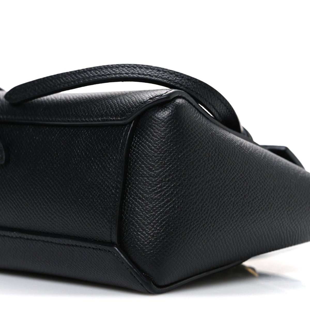 Grained Calfskin Pico Belt Bag Black