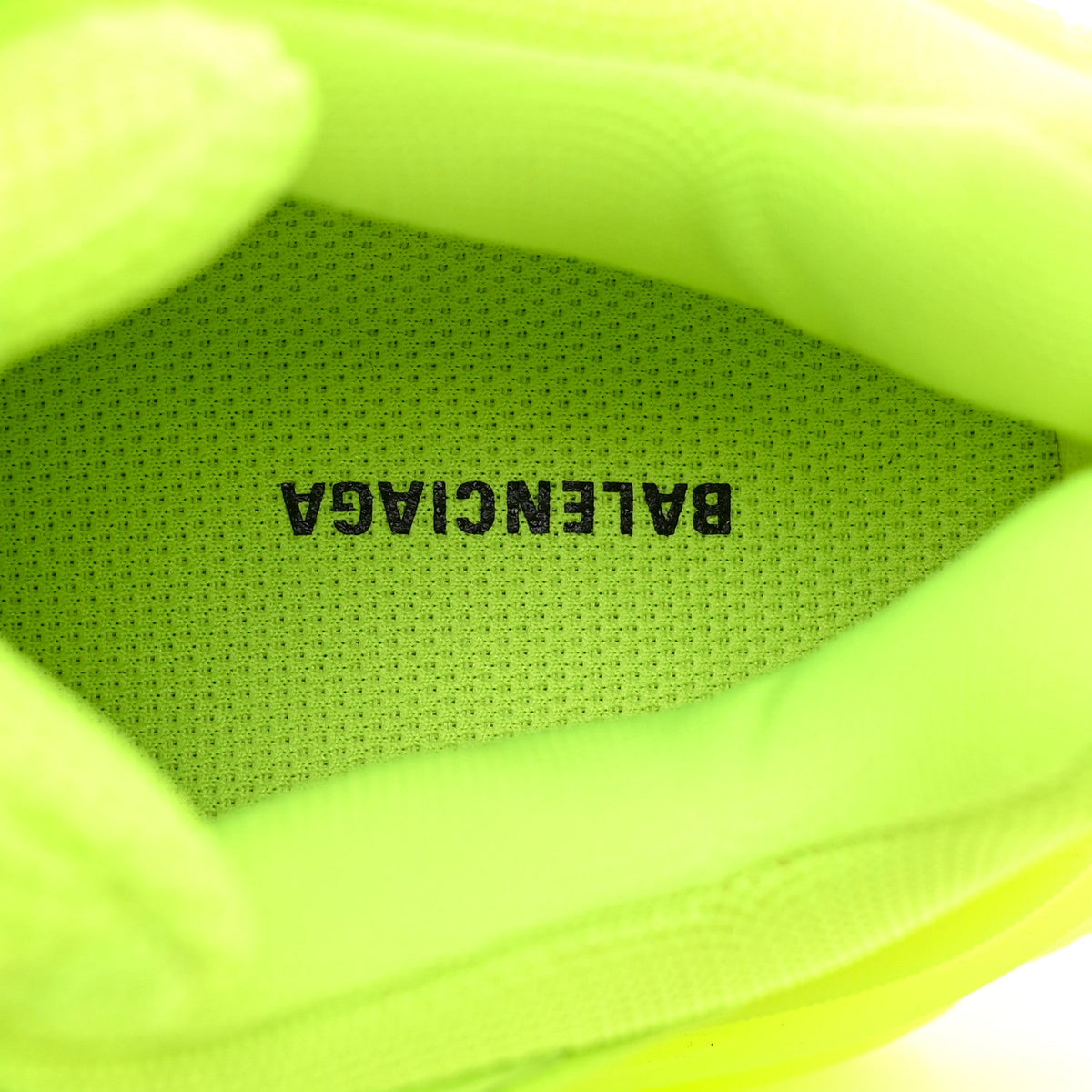 Fabric Mesh Clear Sole Womens Triple S Sneakers 37 Fluo Yellow