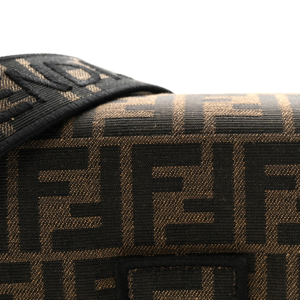Fabric Jacquard FF 1974 Medium Baguette Tobacco Moro Black