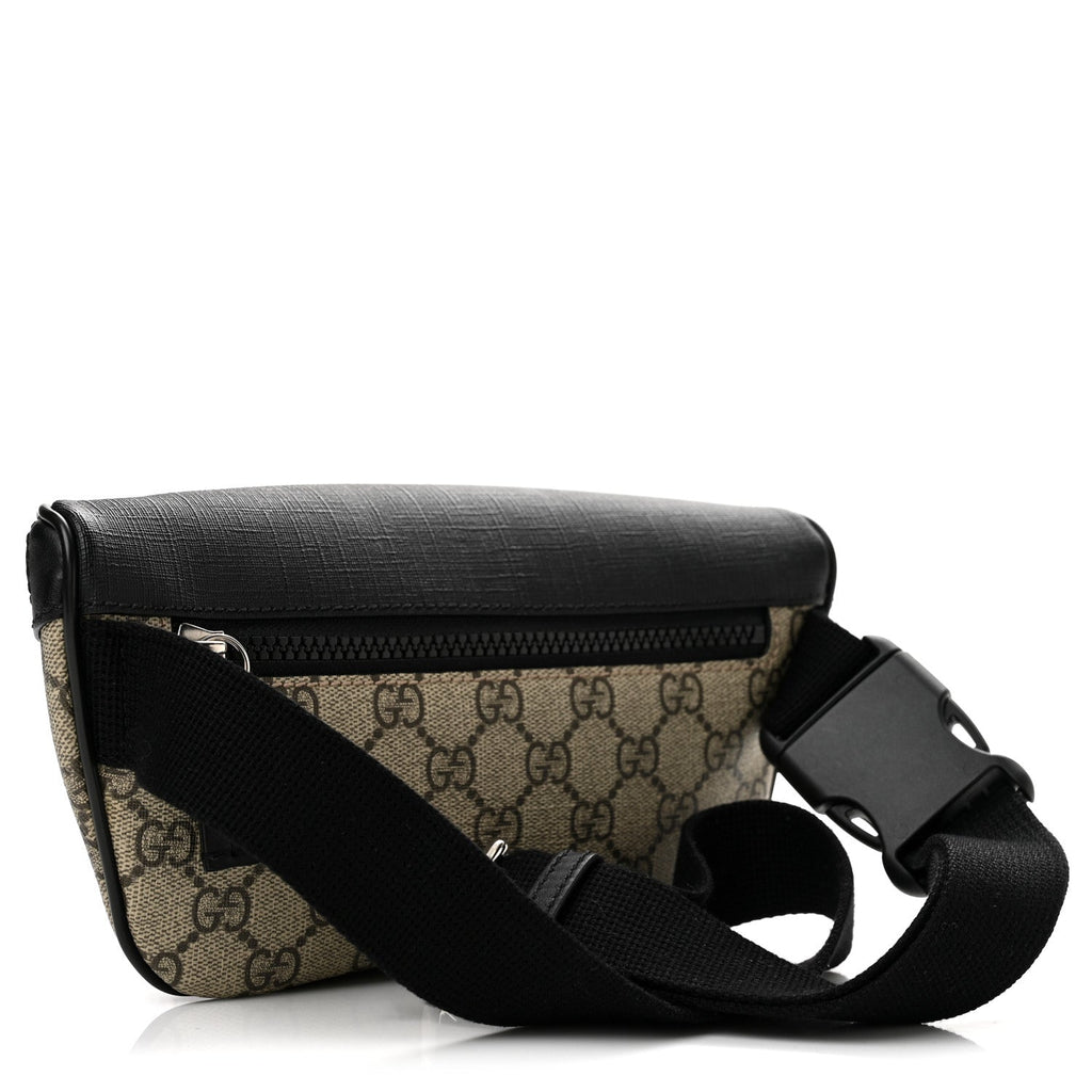 GG Supreme Monogram Belt Bag Black