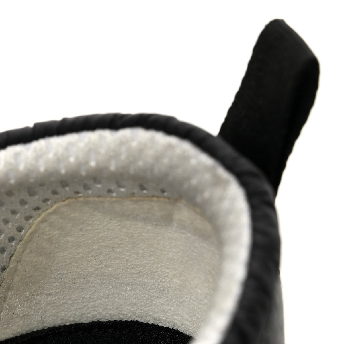 Calfskin Mesh Lycra Suede Womens Logo Sneakers 37.5 Black