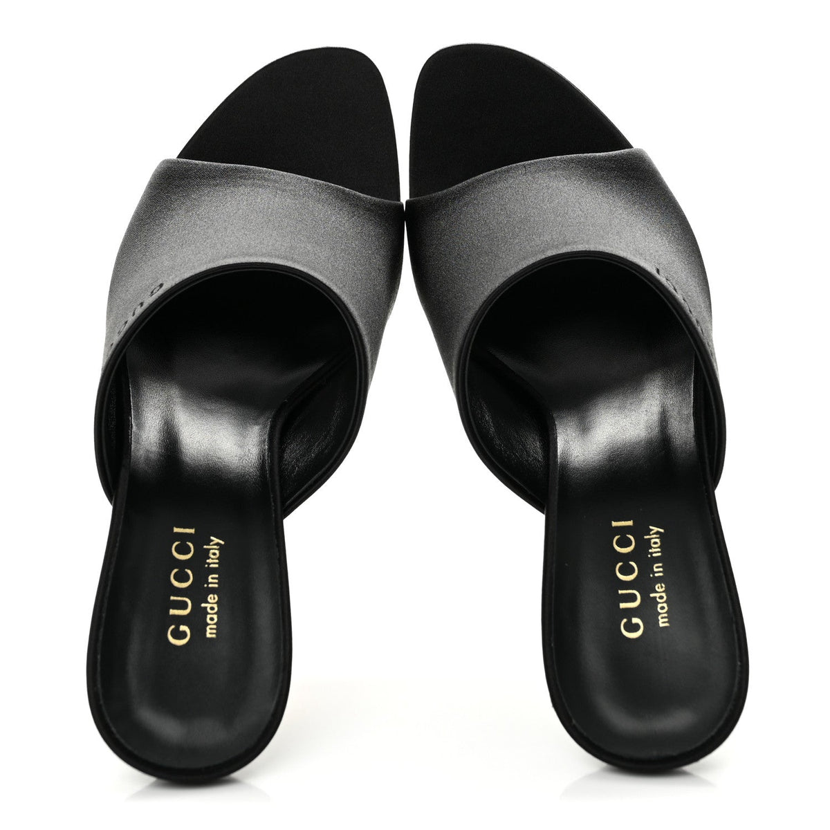 Raso Seta Logo Sandal Pumps 38 Black