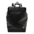 Goyardine Calfskin Cisalpin MM Backpack Jet Black