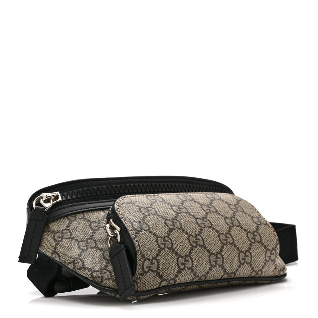 GG Supreme Monogram Belt Bag Black
