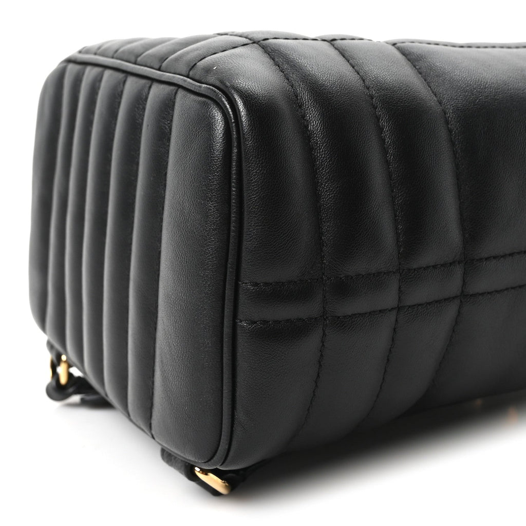 Lambskin Quilted Mini Lola Backpack Black