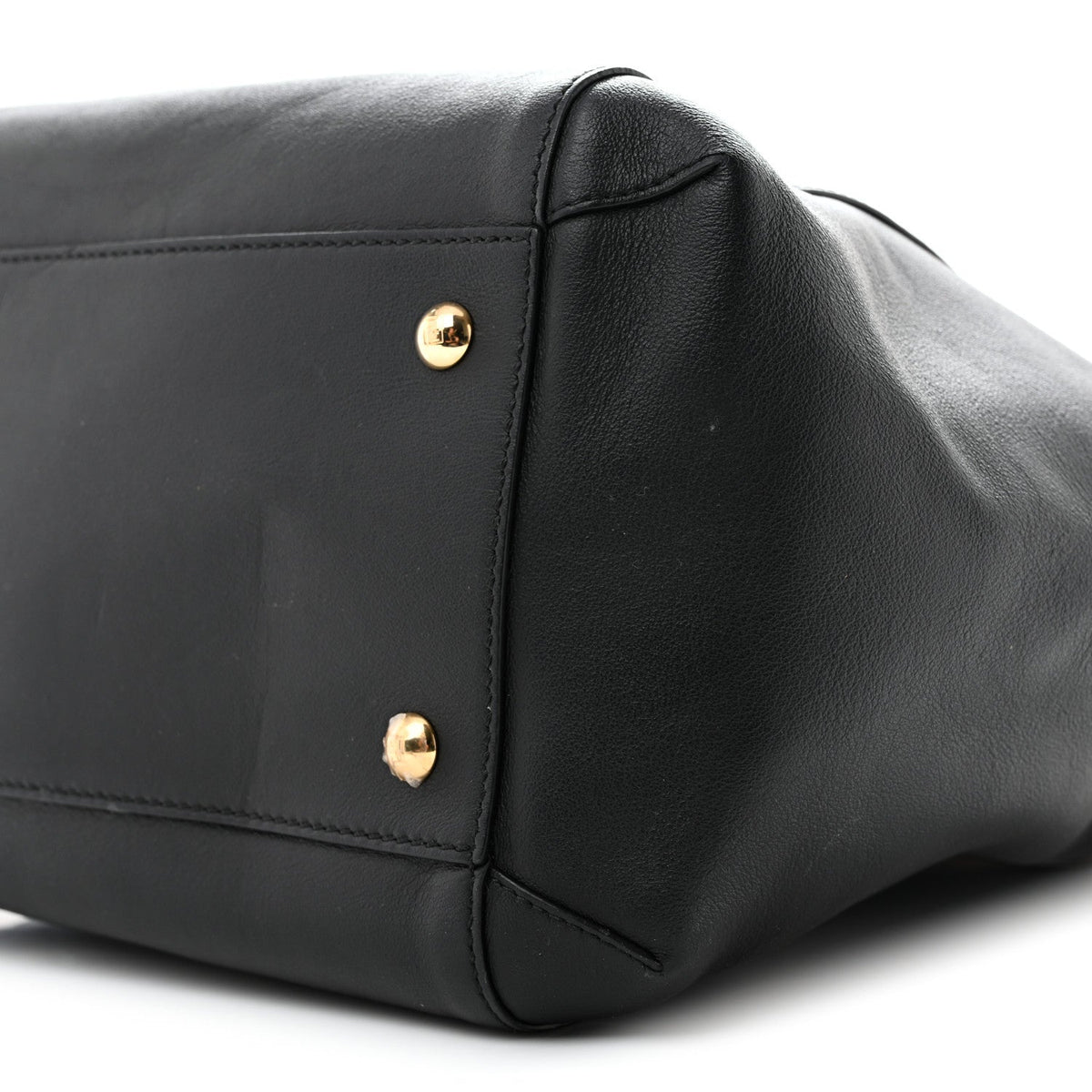 Vitello Grace King Karligraphy Chain Bucket Bag  Black Bisquit