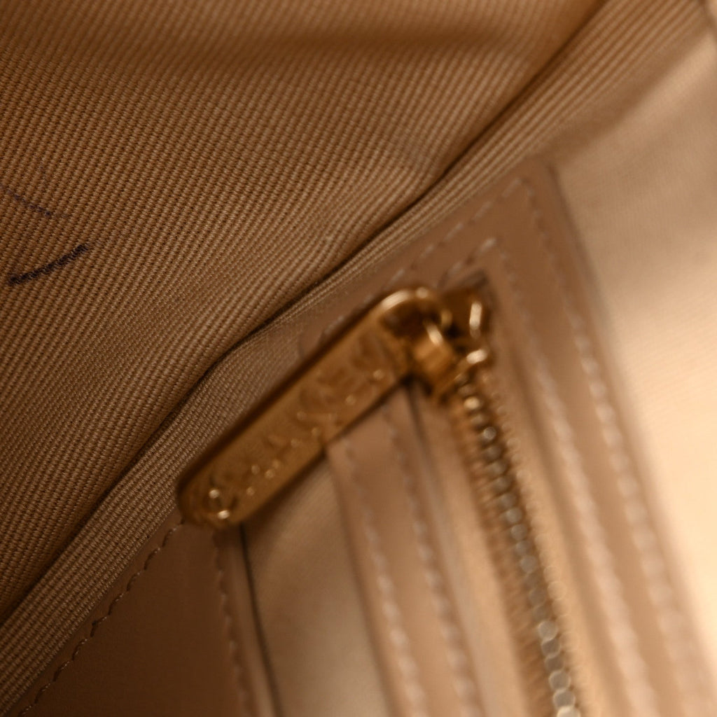 Caviar Quilted Mini Urban Spirit Backpack Dark Beige