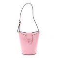 Calfskin Small Trifolio Bucket Shoulder Bag Cheerleader Pink
