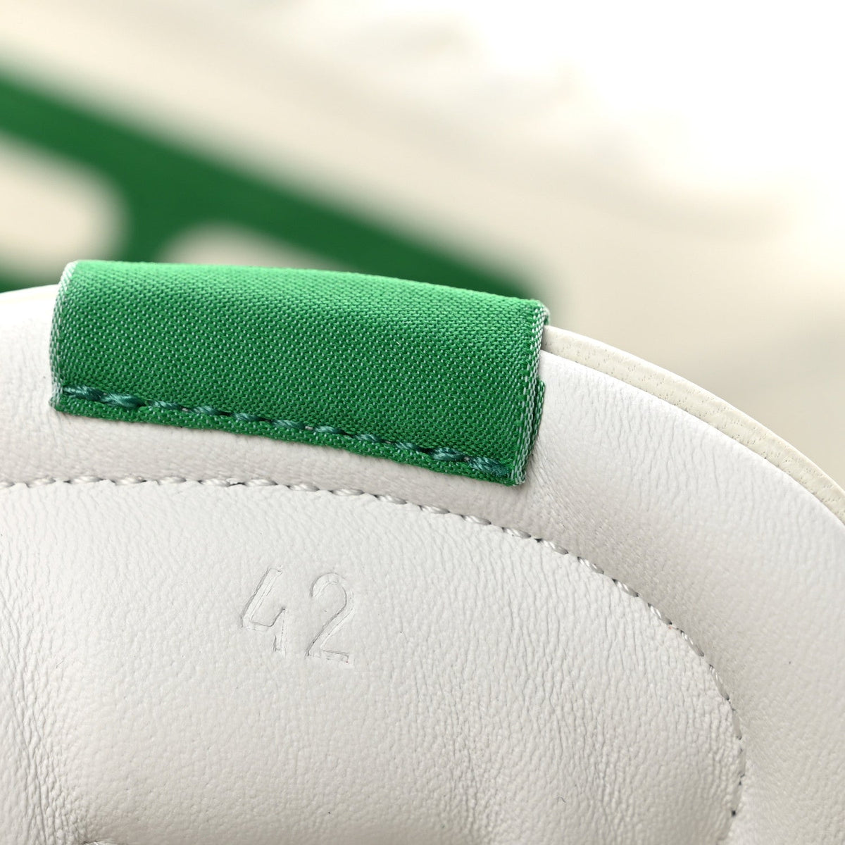 Nappa Suede Goatskin Jet Sneakers 42 White Vert Jungle