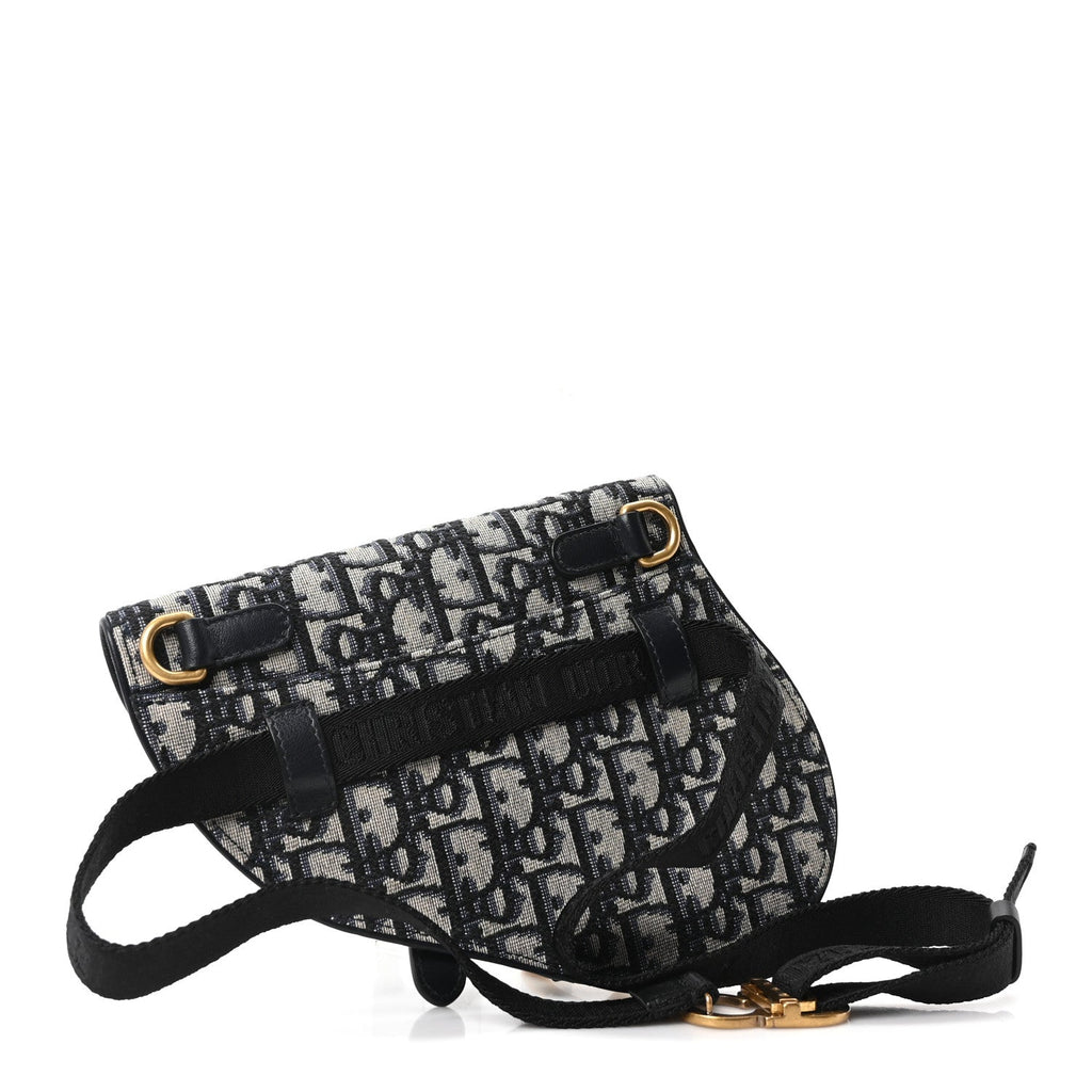 Oblique Saddle Belt Pouch Blue
