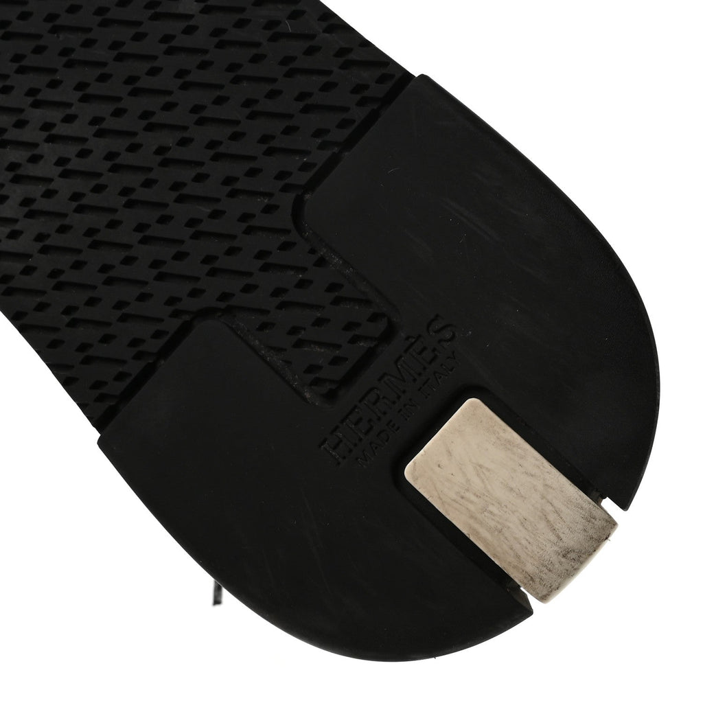Knit Goatskin Mens Addict Sneakers 41 Black White