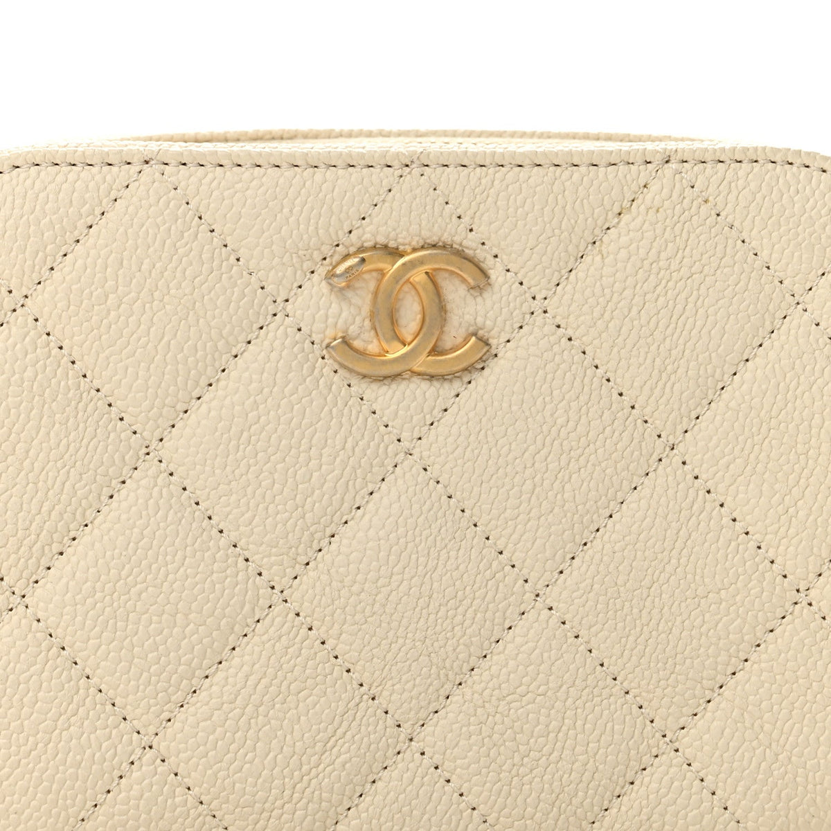 Caviar Quilted Waist Bag White