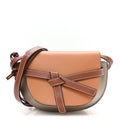 Calfskin Mini Gate Dual Bag Amber Light Grey Rust