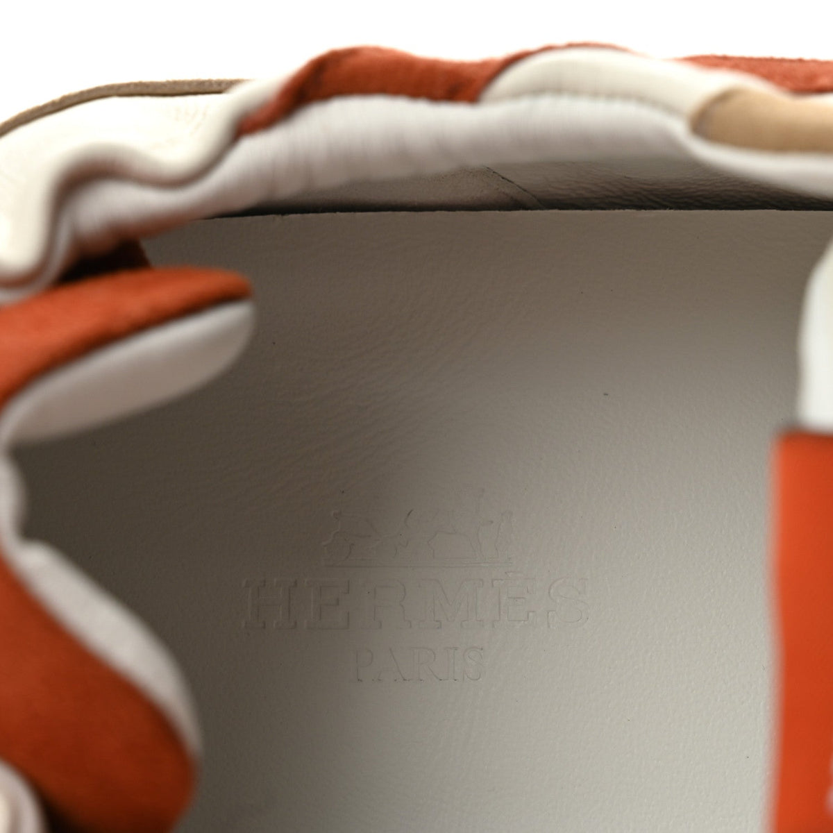 Nappa Suede Goatskin Womens Jet Sneakers 40 Multicolor Orange Canyon