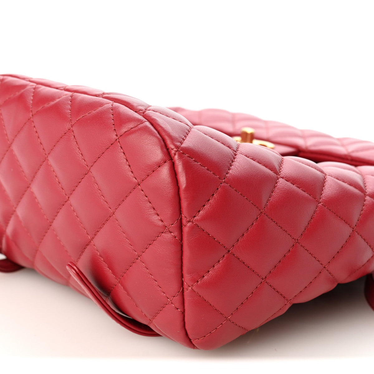 Lambskin Quilted Small Urban Spirit Backpack Red
