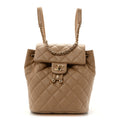 Caviar Quilted Mini Urban Spirit Backpack Dark Beige