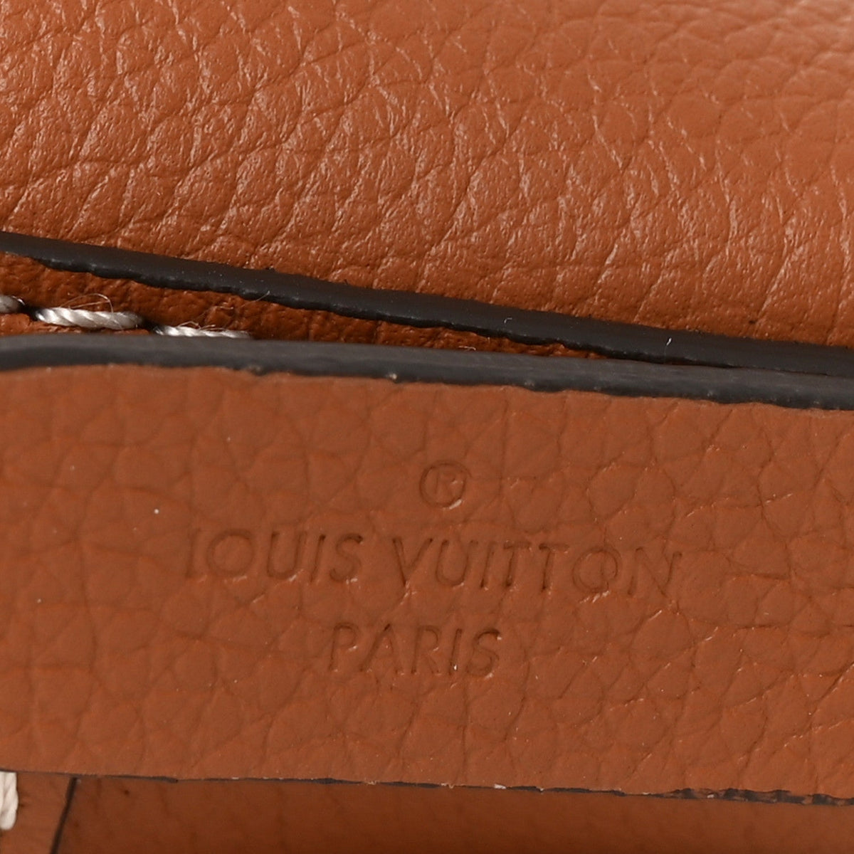 Calfskin Lock and Walk Bucket Cognac