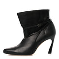 Nappa Calfskin Cacia 85 Ankle Boots 38 Black