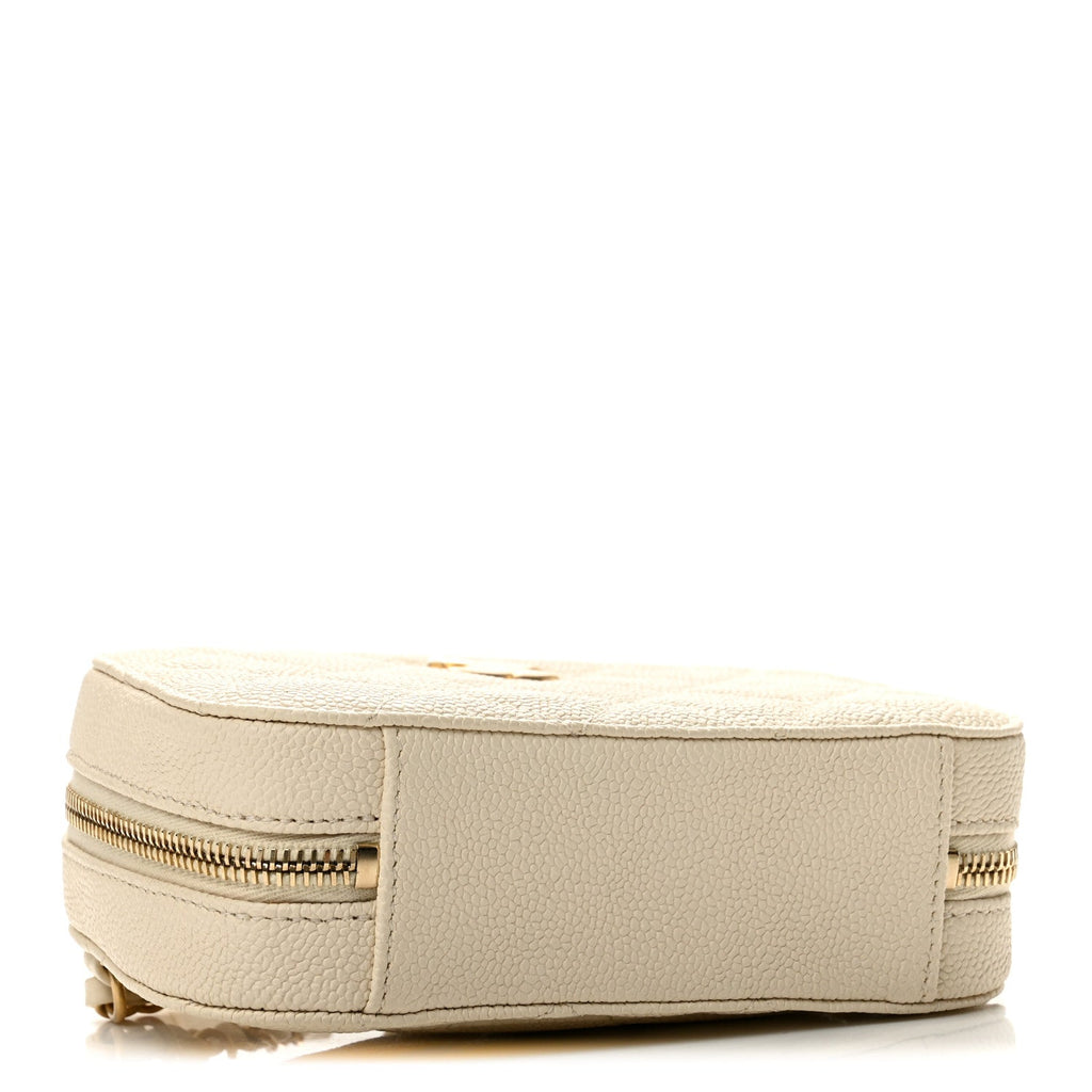 Caviar Quilted Waist Bag White