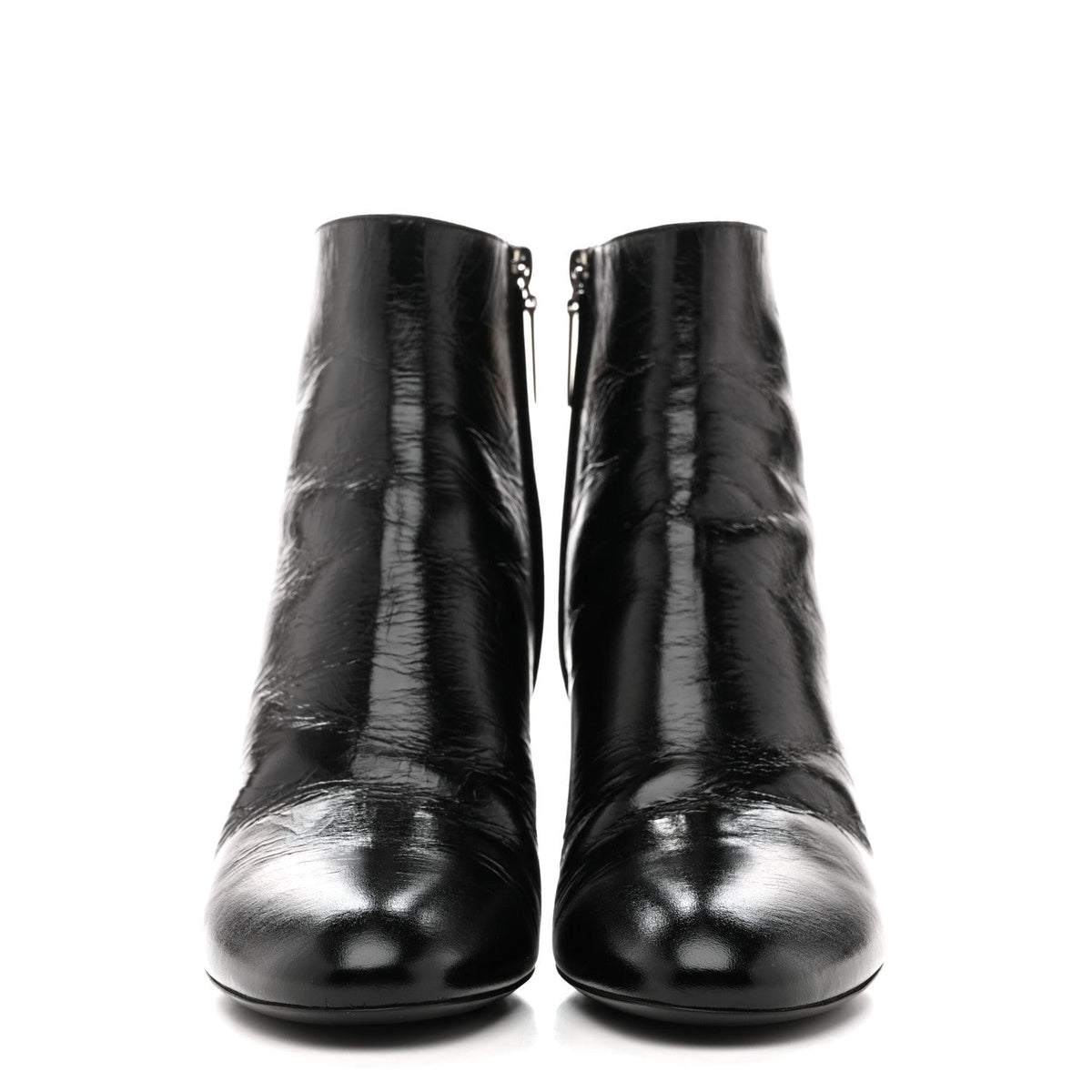 Calfskin Loulou 70 Uniform Ankle Boots 36 Black