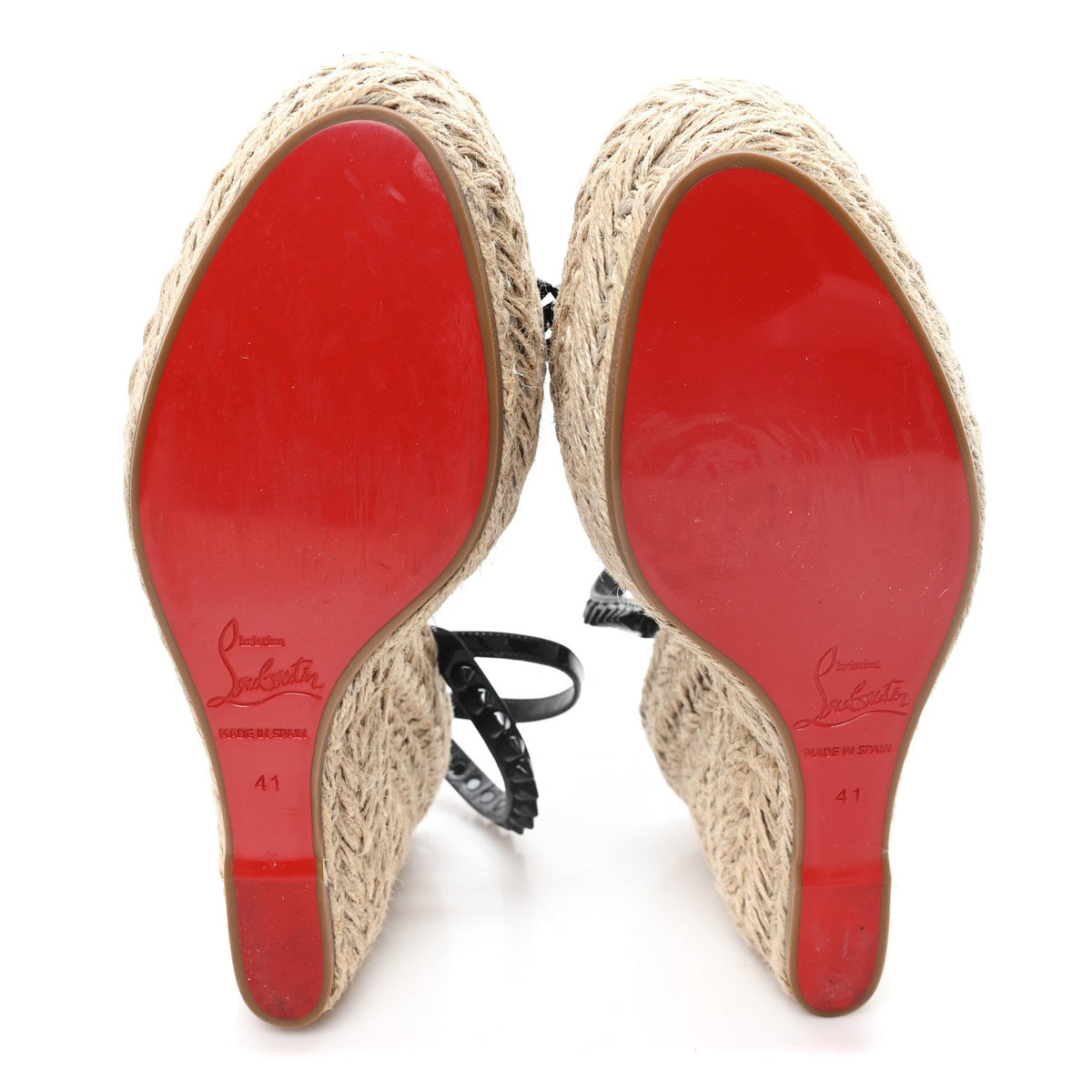 Patent Mafaldina 120 Wedge Sandals 41 Black