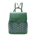 Goyardine Calfskin Mini Alpin Backpack Green