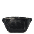 Calfskin GG Tennis Embossed Pocket Belt Bag Black