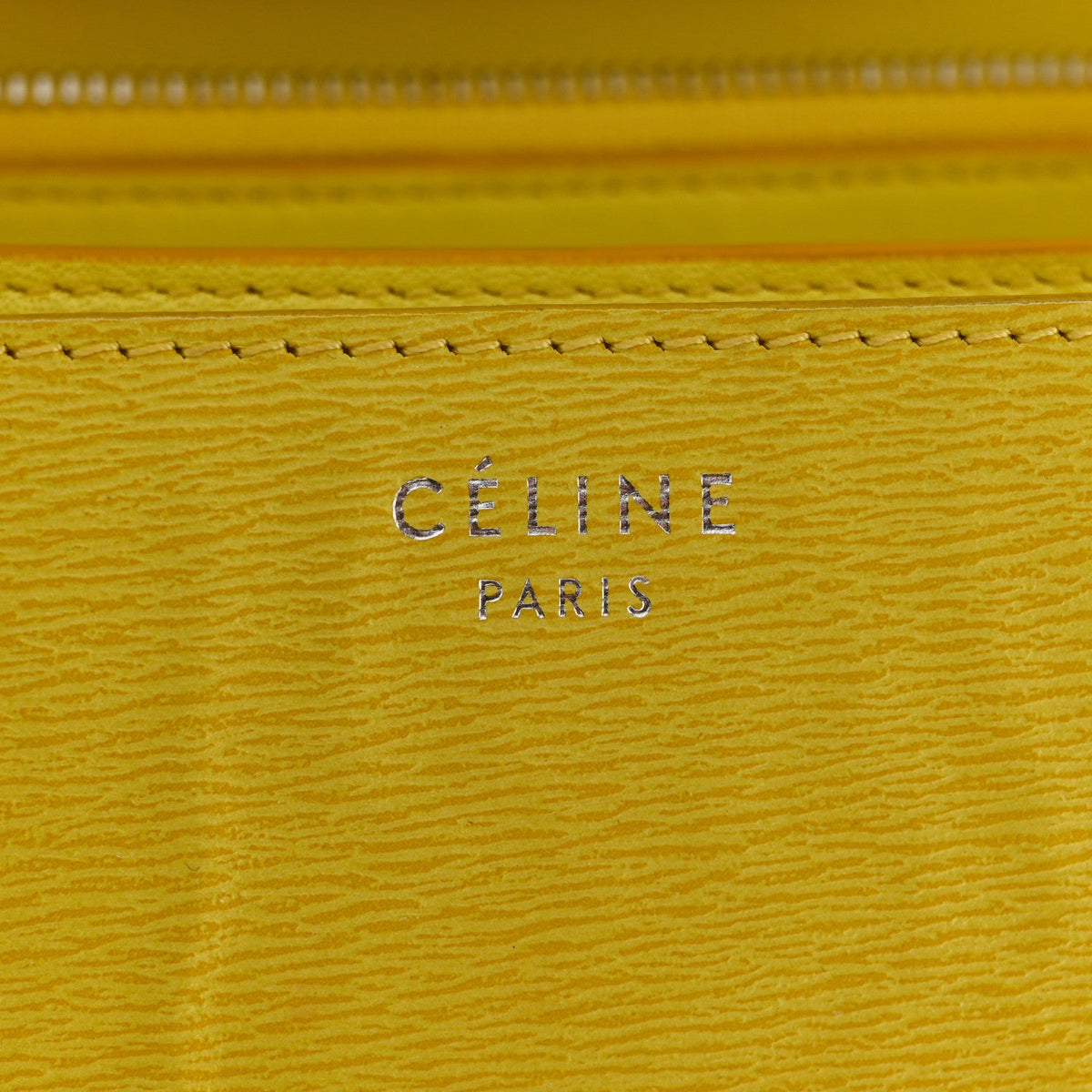 Liege Calfskin Medium Classic Box Flap Bag Fluo Yellow