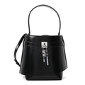 Box Calfskin Shark Lock Bucket Bag Black