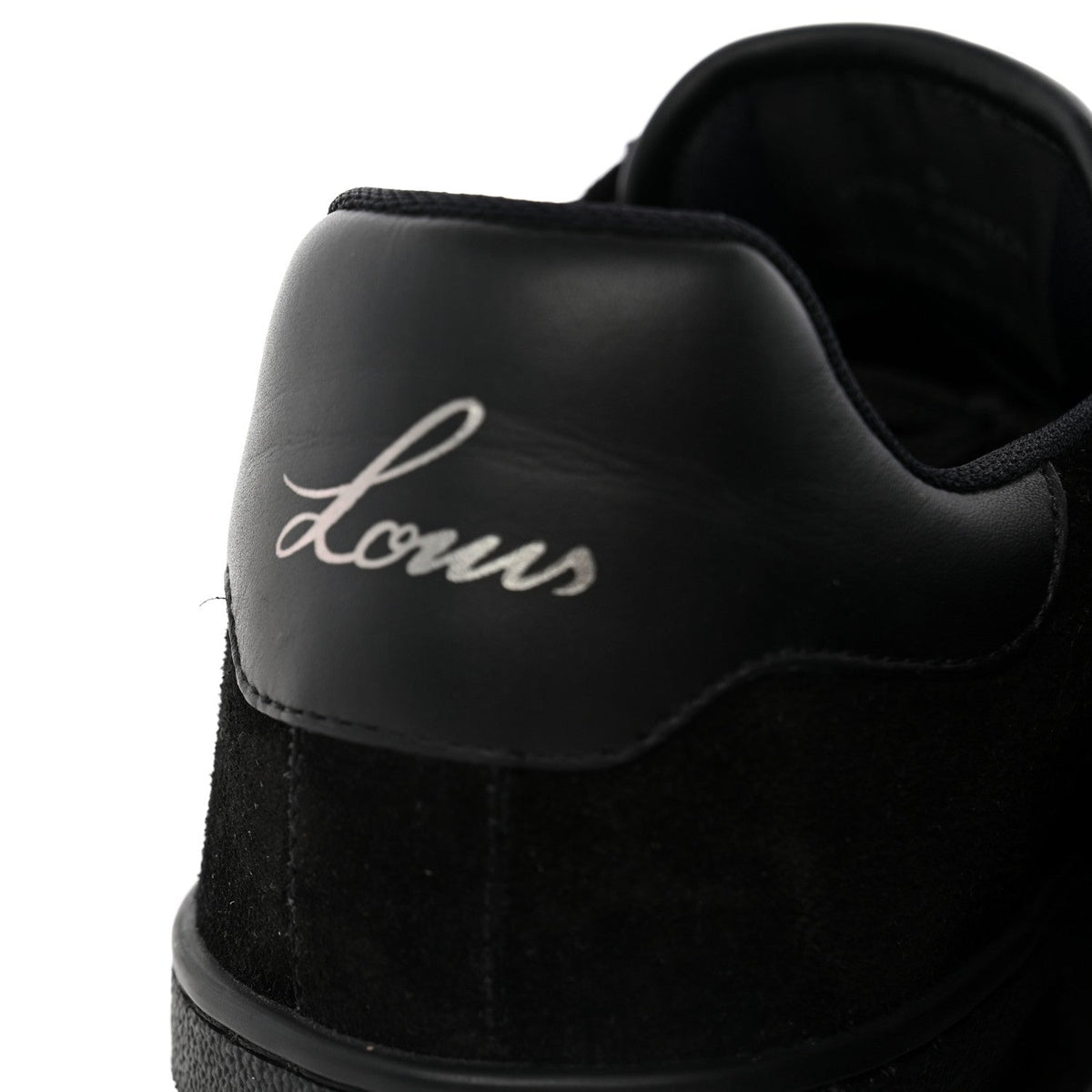 Suede Mens LV Trainer Sneakers 5.5 Black