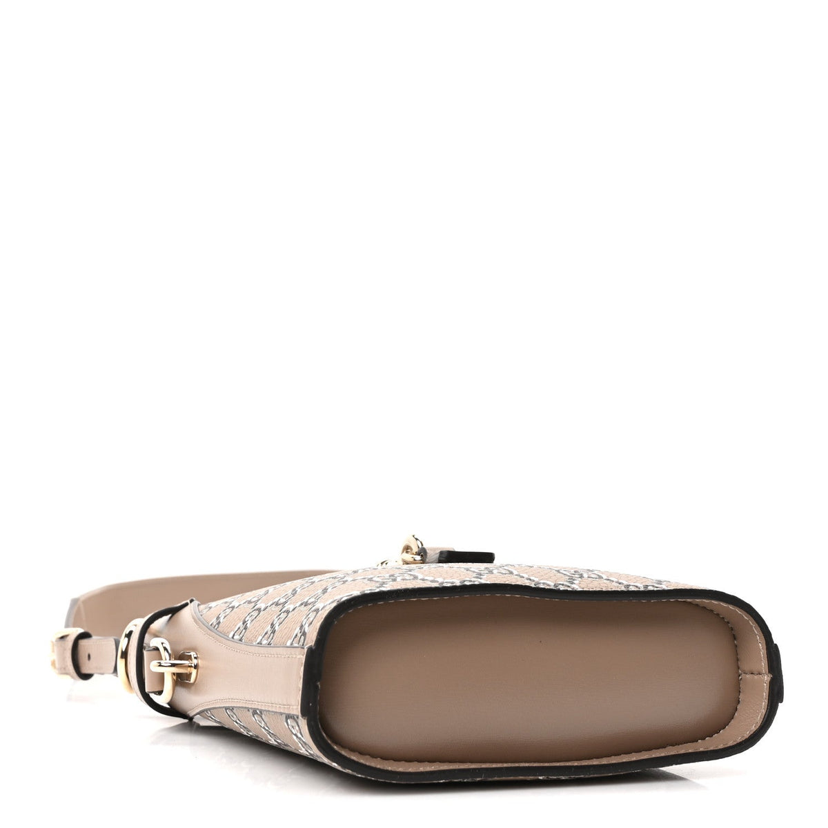 GG Shadow Monogram Mini Bucket Bag Beige Taupe