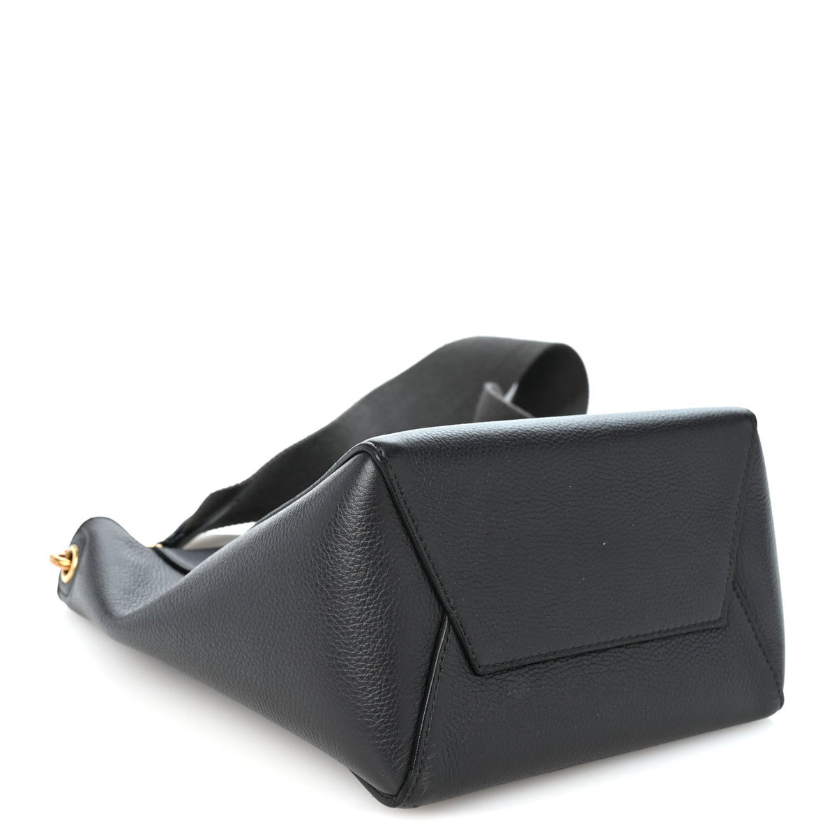 Soft Grained Calfskin Small Sangle Bucket Bag Kohl