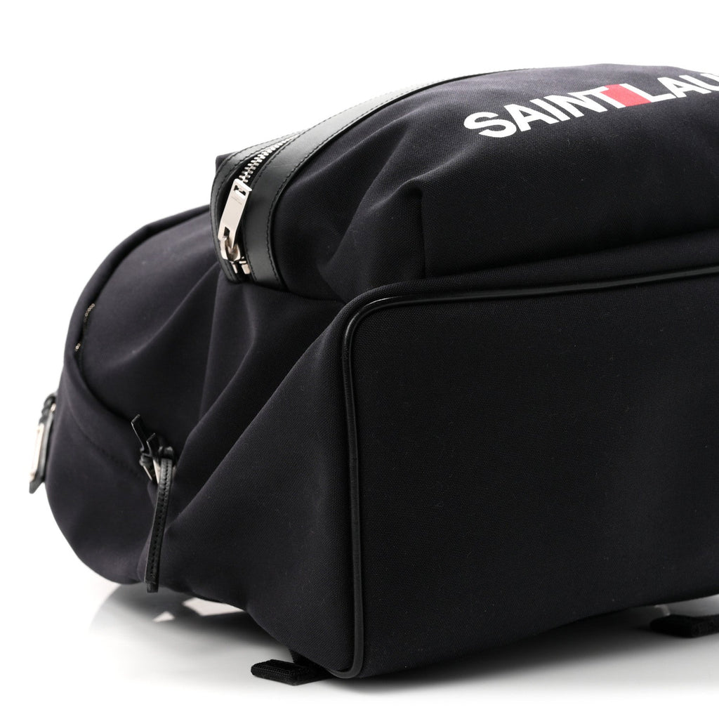 Canvas Logo City Backpack Black