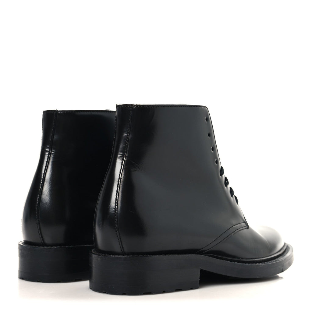 Calfskin Womens Army Combat Boots 36 Black