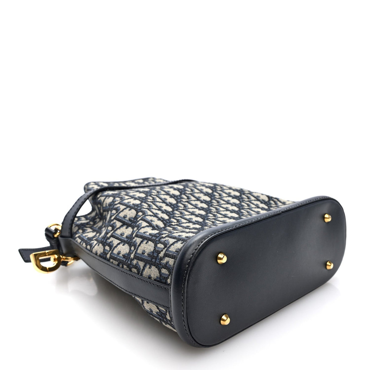 Oblique Calfskin Medium C'est Dior Bucket Bag Blue