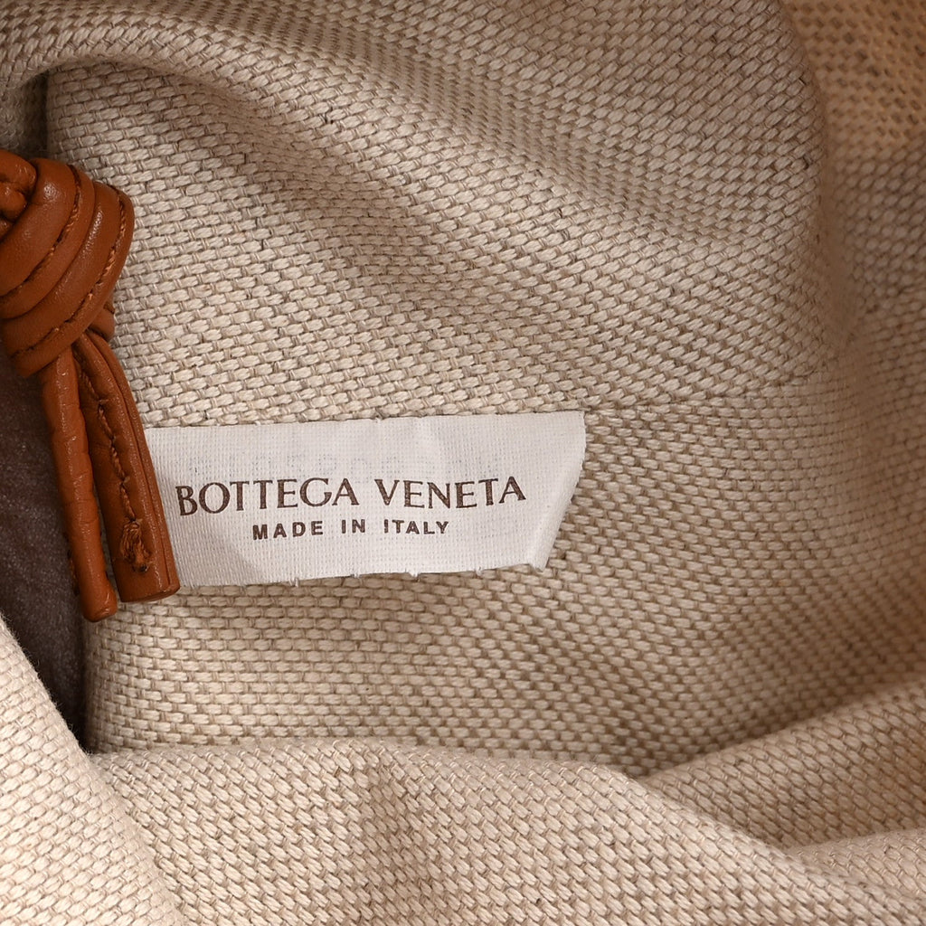Calfskin Intrecciato Small Foulard Kalimero Bucket Bag Wood
