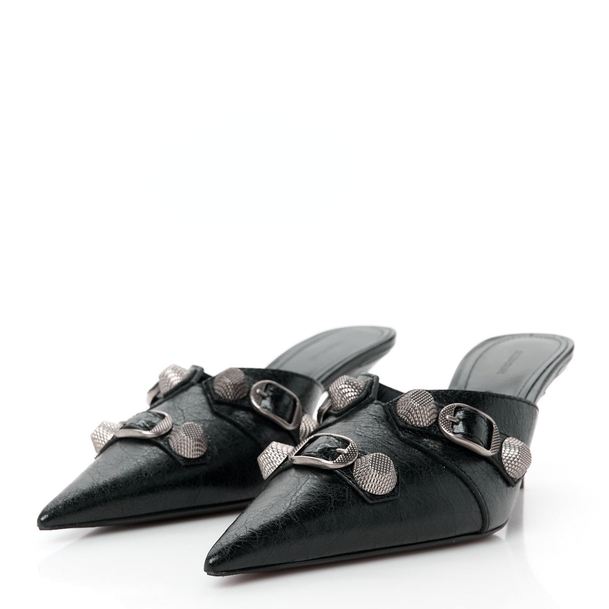 Agneau Arena Cagole 70mm Mules 36 Black
