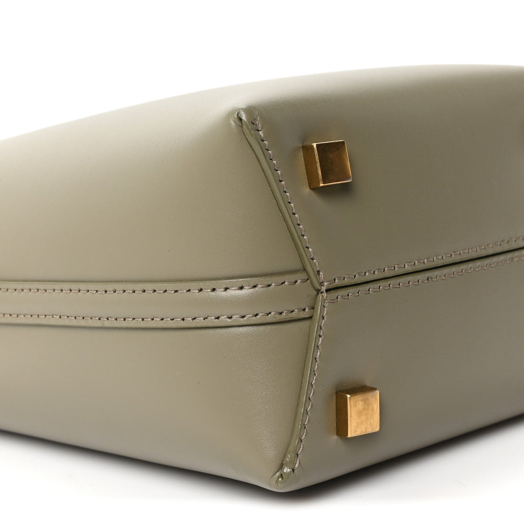 Shiny Calfskin Le 37 Mini Bucket Bag Strong Moss