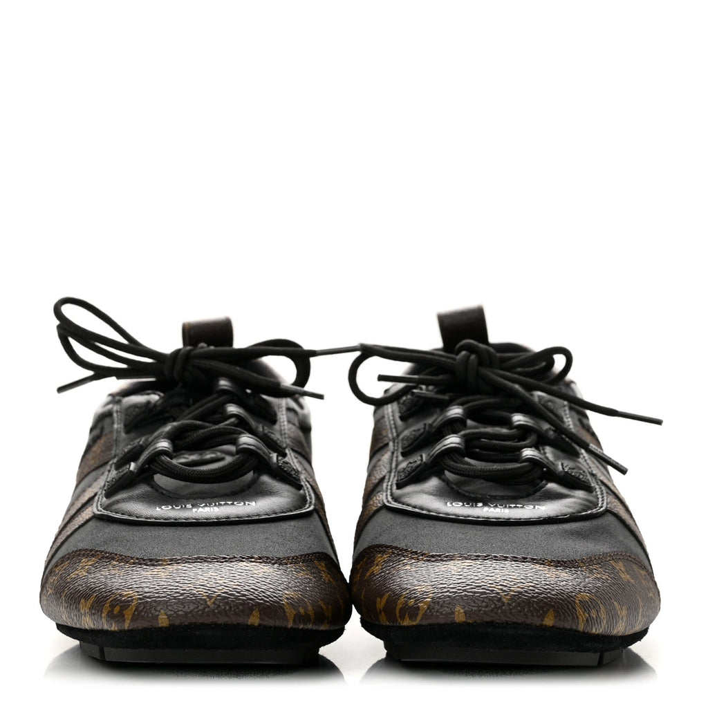 Monogram Calfskin Womens LV Sneakerina 41 Black