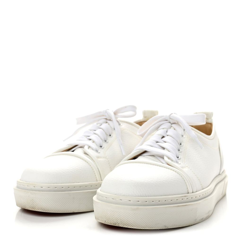 Calfskin Adolon Junior Low Top Sneaker 39 White