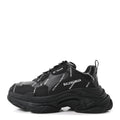 Technical Fabric Allover Logo Mens Triple S Sneakers 40 Black White