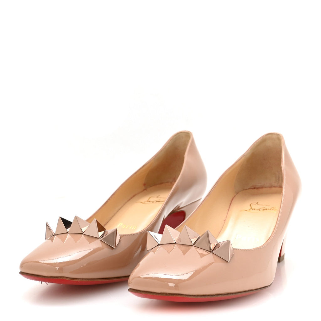 Patent Pyramidam 45 Pumps 40 Nude
